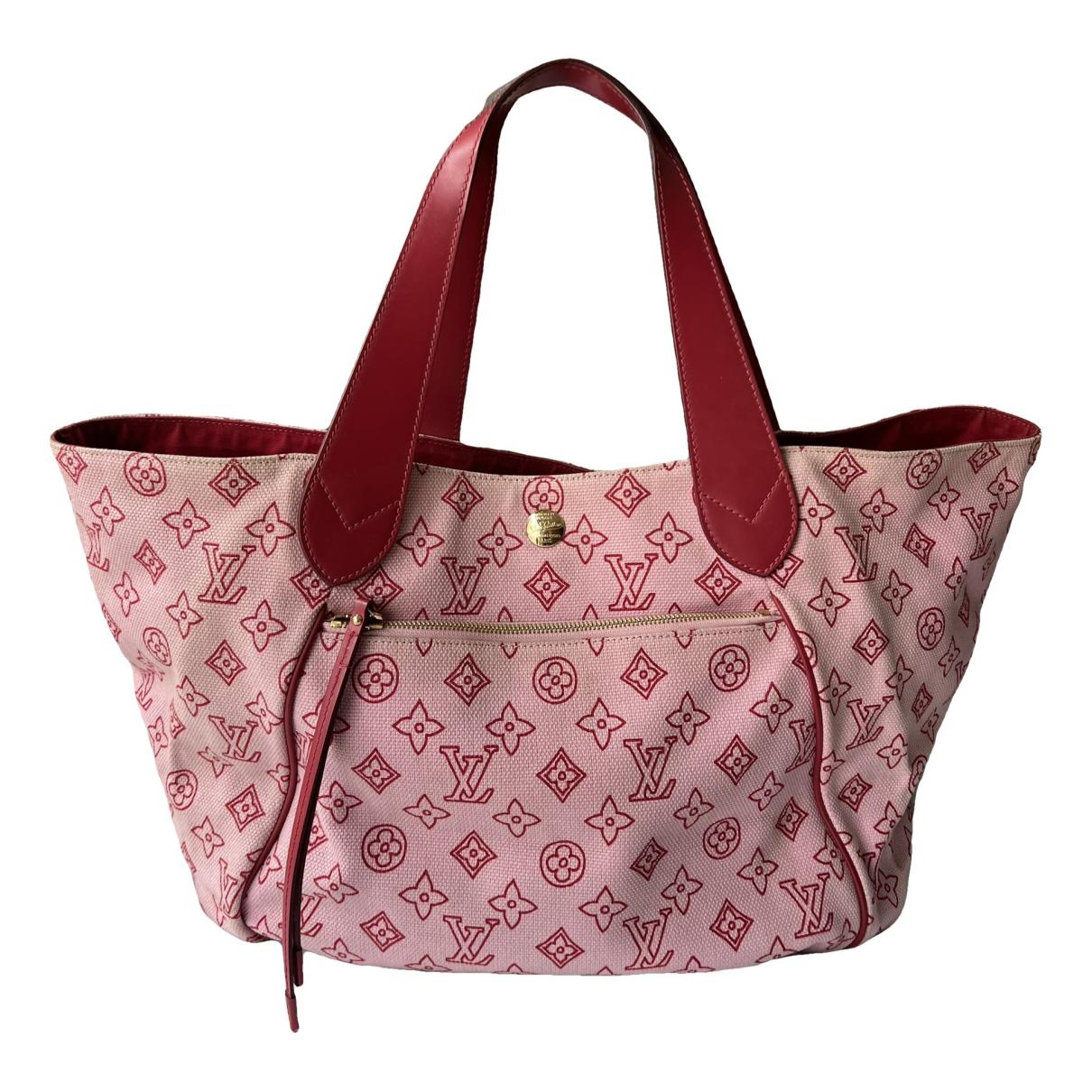 Neverfull cloth tote Louis Vuitton Pink in Cloth - 36534604