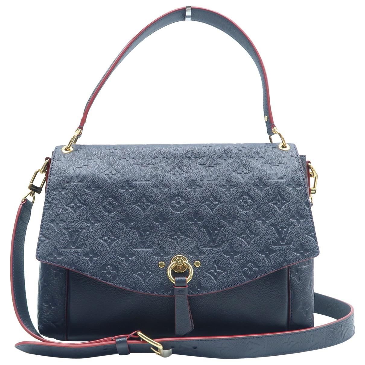 Artsy leather handbag Louis Vuitton Navy in Leather - 31744939