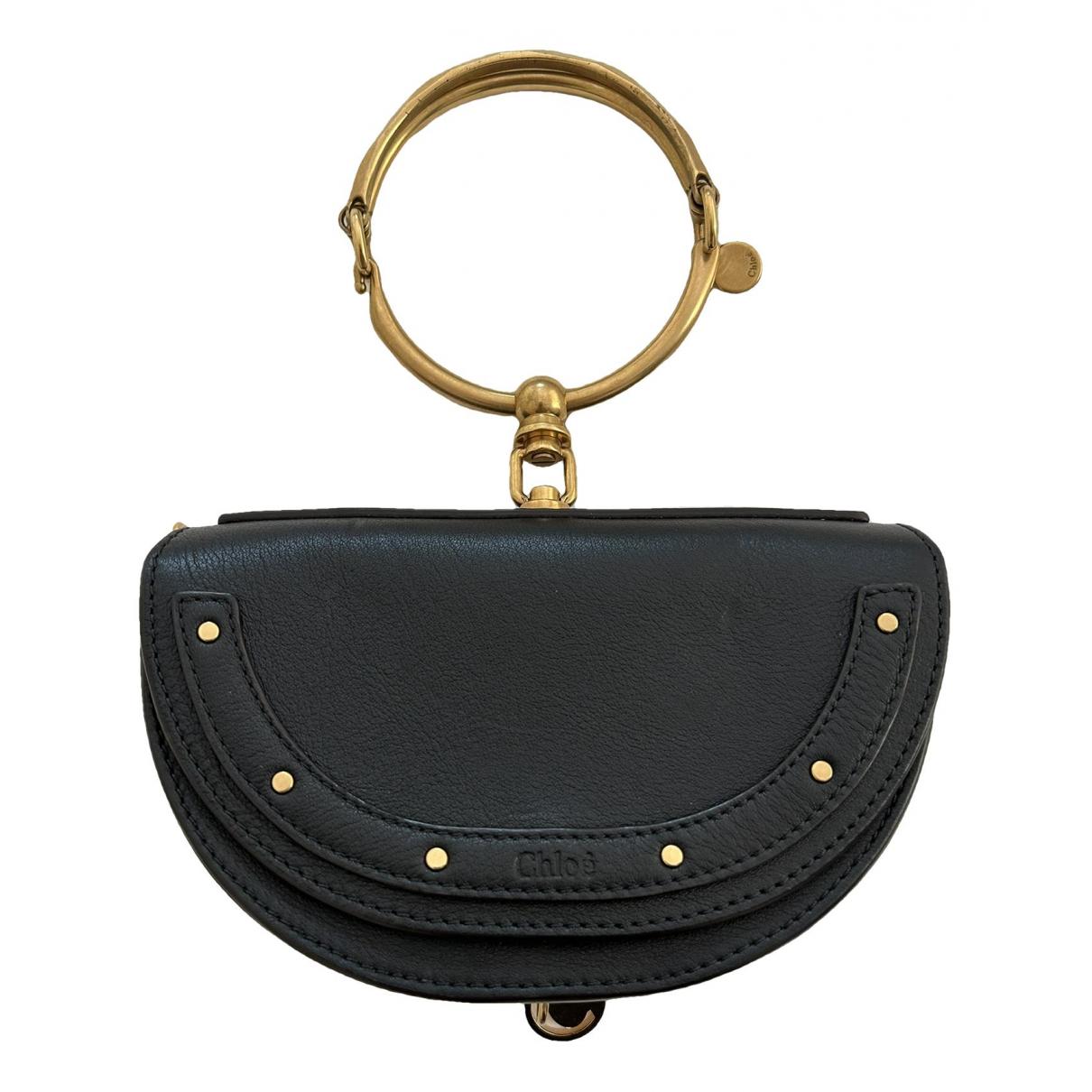 Bracelet nile leather handbag Chloé Black in Leather - 34315858