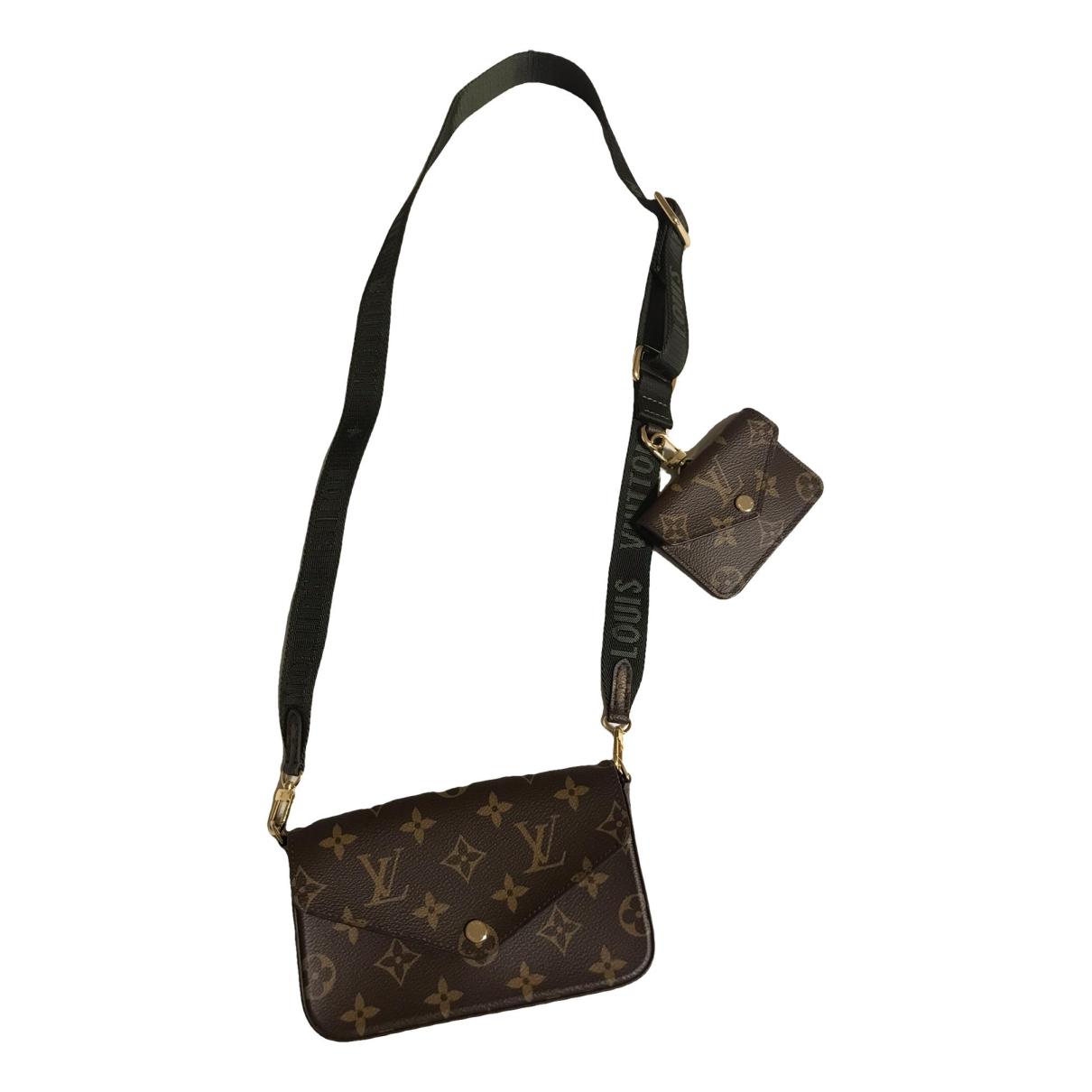 Félicie strap & go leather crossbody bag Louis Vuitton Black in Leather -  35013434