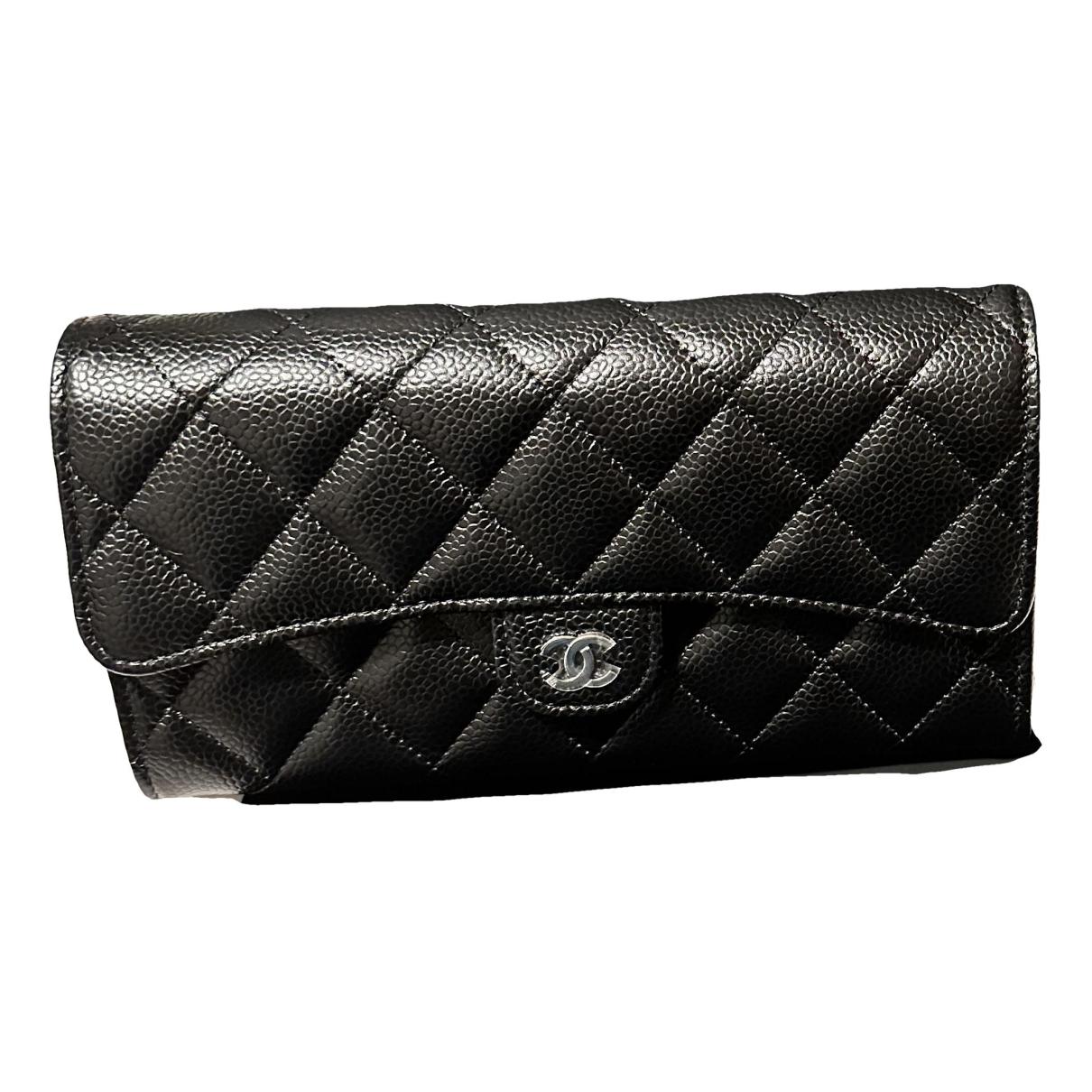 Timeless/classique leather wallet Chanel Black in Leather - 33006304