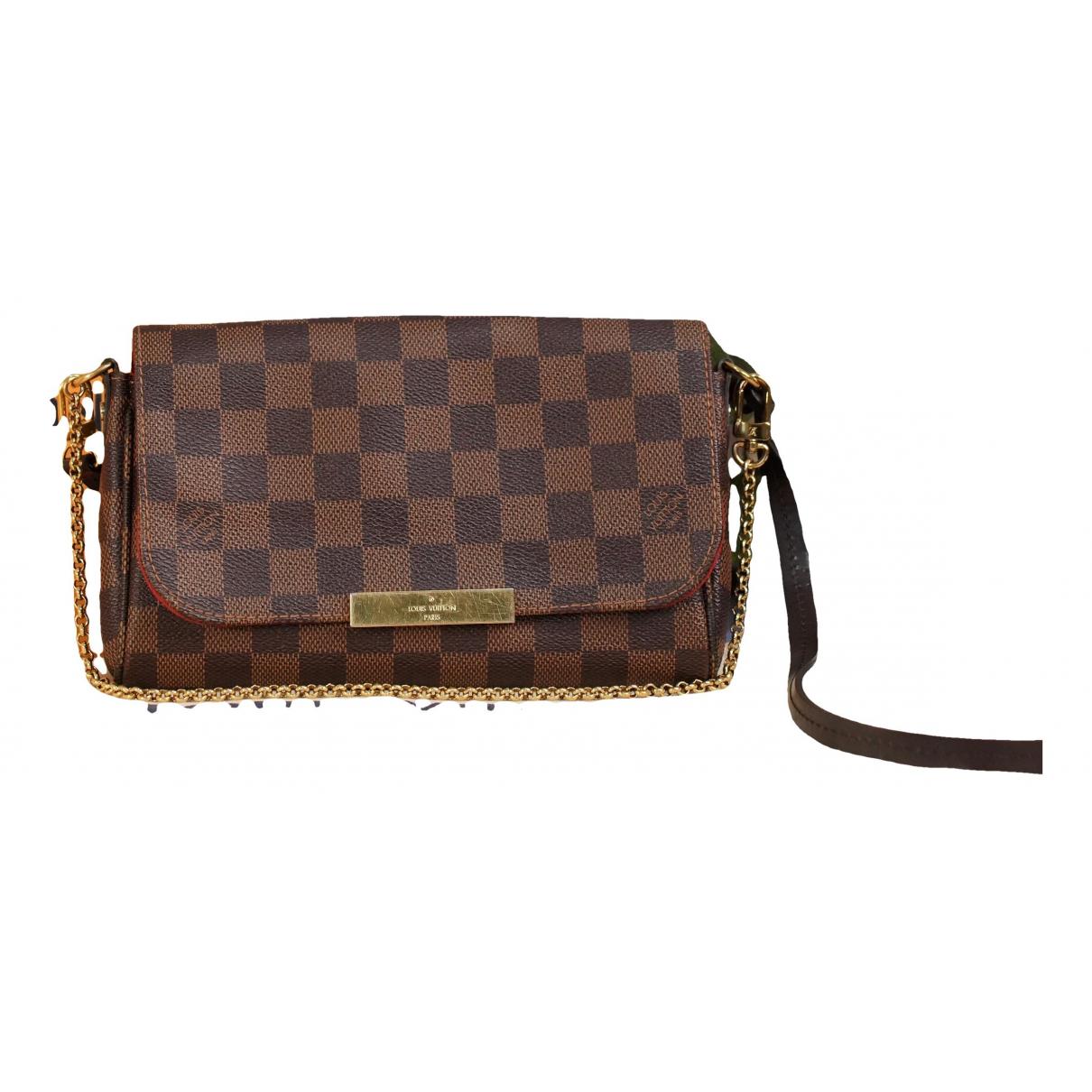 Cloth mini bag Louis Vuitton Brown in Cloth - 22125021