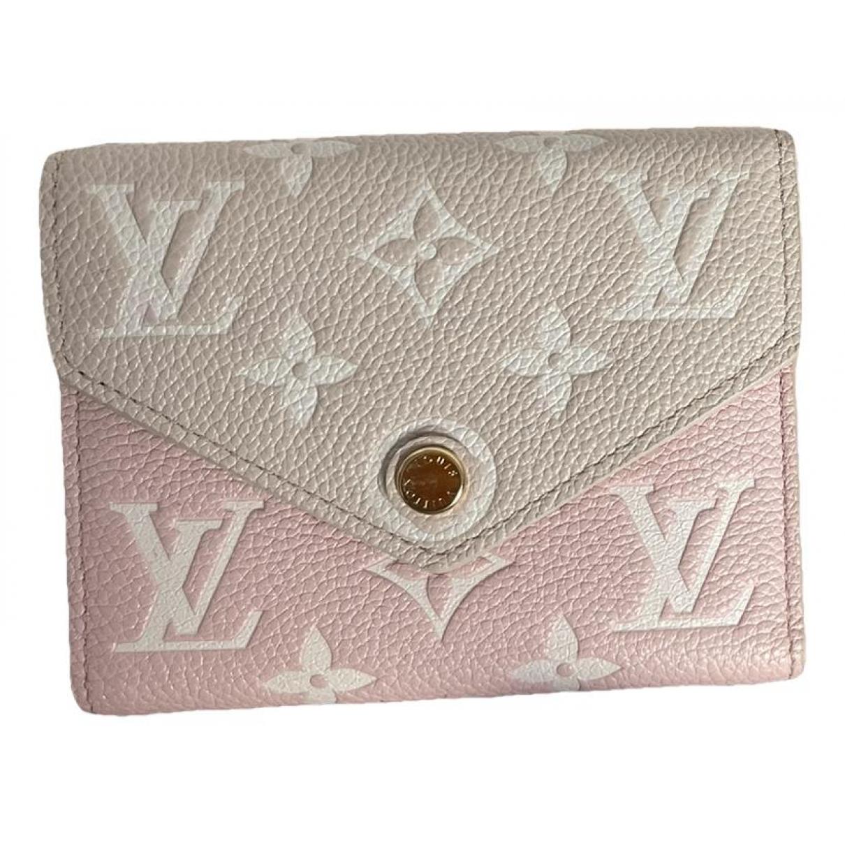 Victorine leather wallet Louis Vuitton Beige in Leather - 37407986