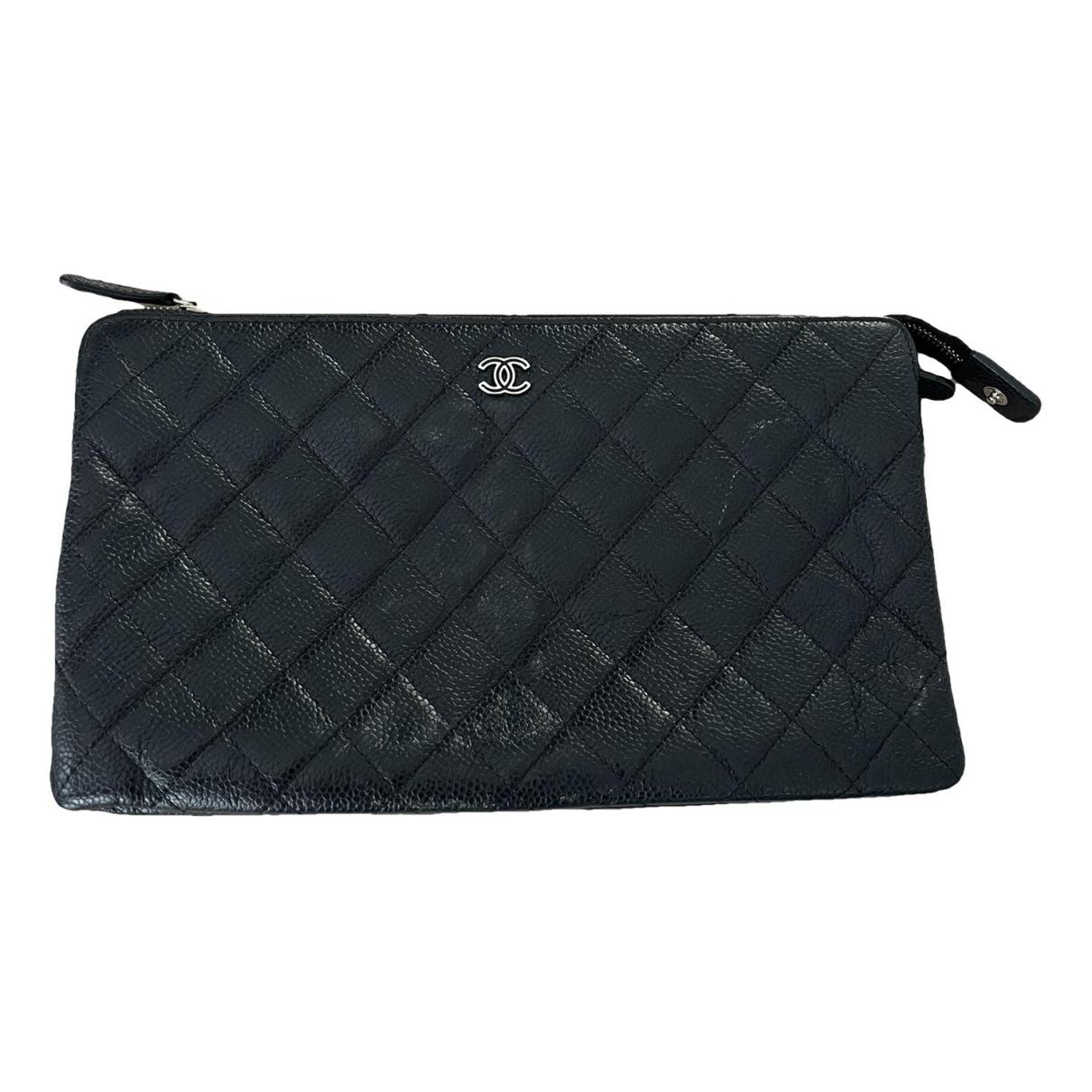 Chanel Classic Timeless in Black Matelassé leather shoulder bag Chanel