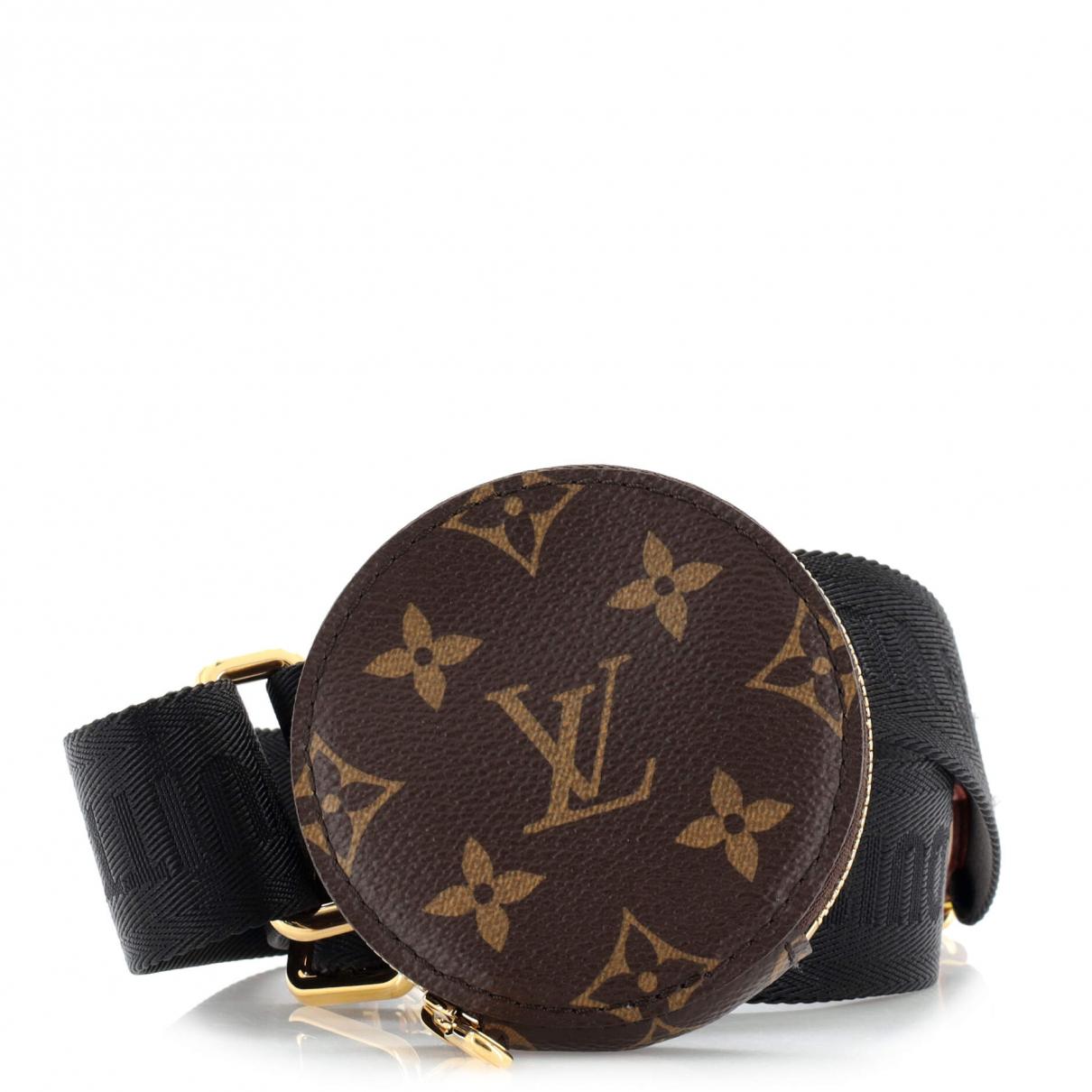 Pre-owned Louis Vuitton Félicie Strap & Go Cloth Crossbody Bag In Black