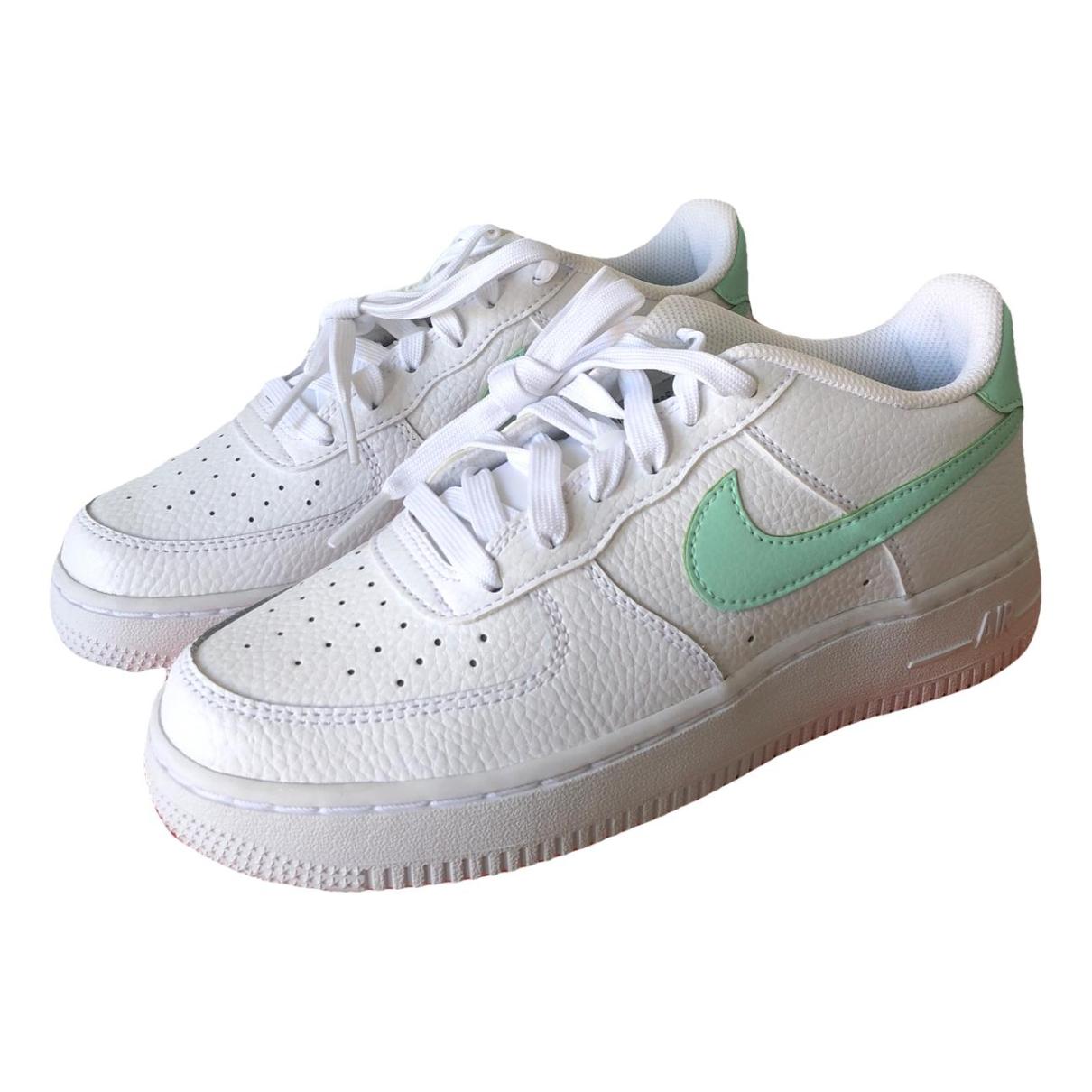 Air force 1 leather trainers Nike White size 37.5 EU in Leather - 37453220