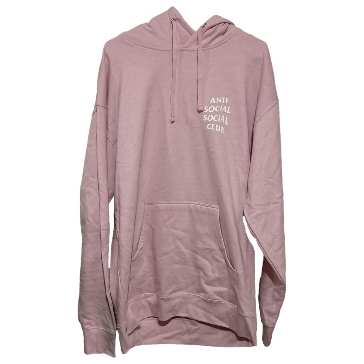Sweatshirt Anti Social Social Club Pink size XL International in Cotton -  37463742