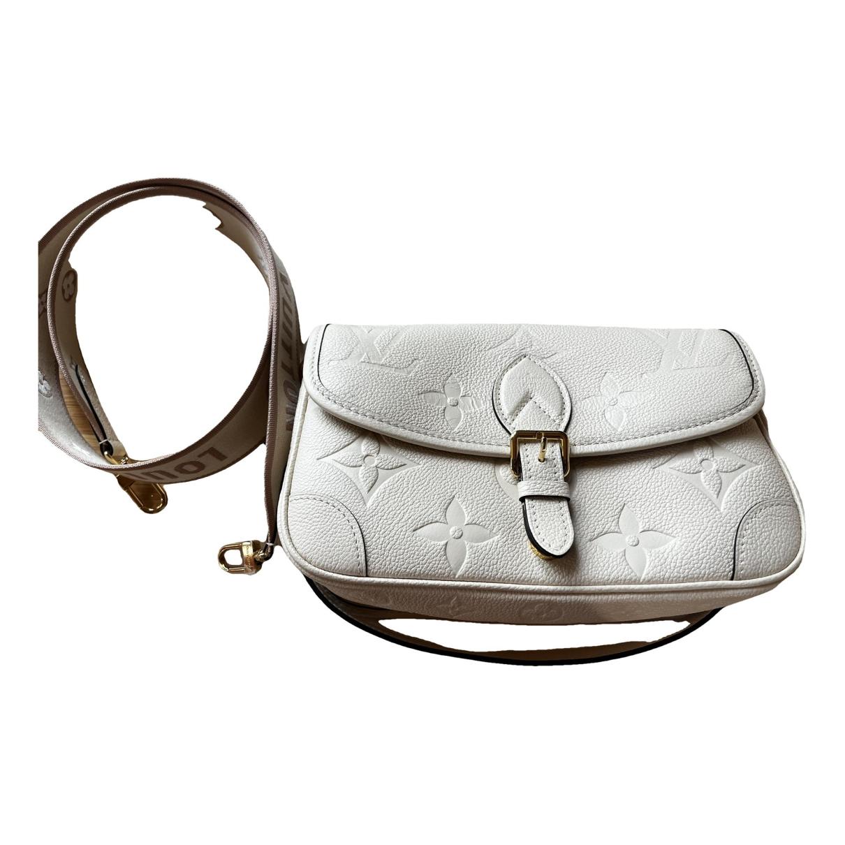 Cream Monogram Empreinte Leather Diane - Leather Crossbody Bag for