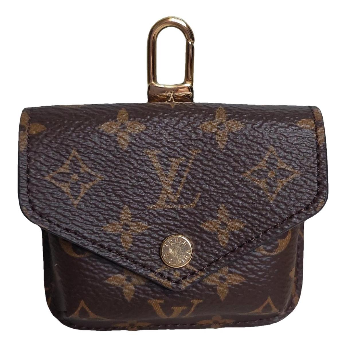 Cloth bag charm Louis Vuitton Brown in Cloth - 37543445