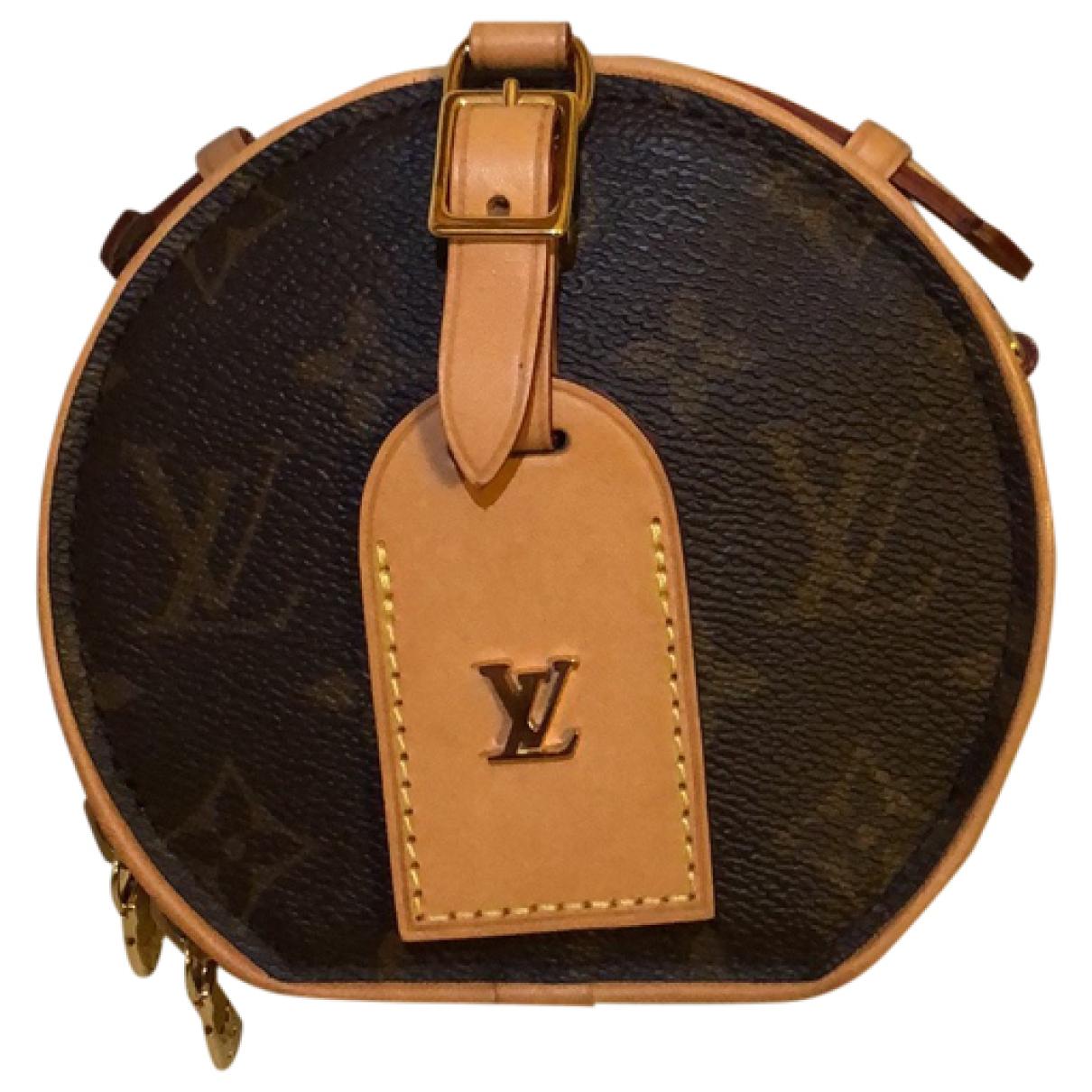 Boîte chapeau souple leather mini bag Louis Vuitton Brown in Leather -  36506261