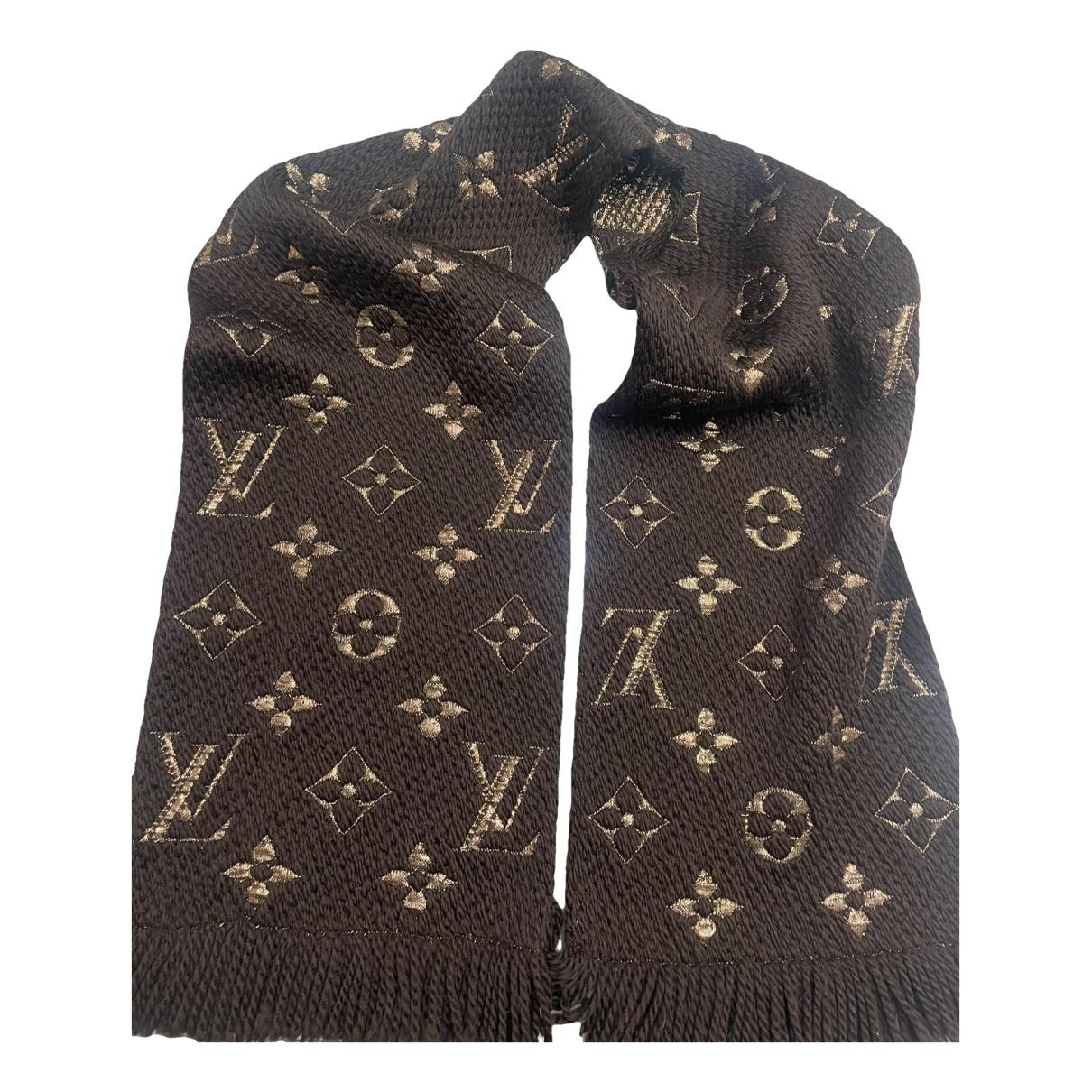 Logomania wool scarf Louis Vuitton Ecru in Wool - 36586164
