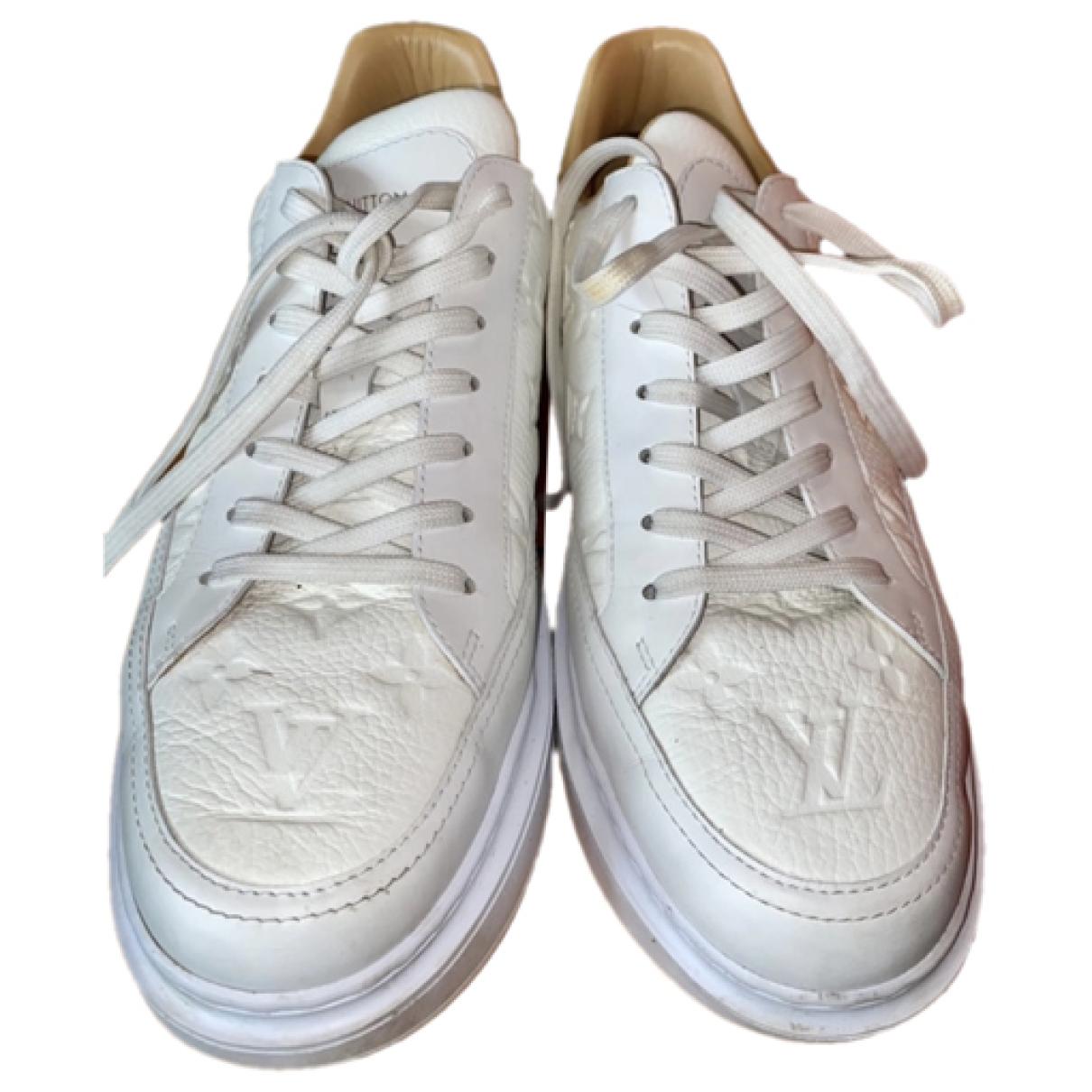 Beverly hills leather low trainers Louis Vuitton White size 43 EU