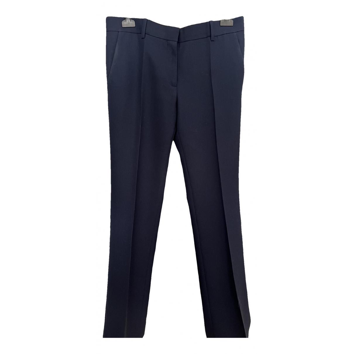 Straight pants Chanel Blue size 38 FR in Denim - Jeans - 36767860