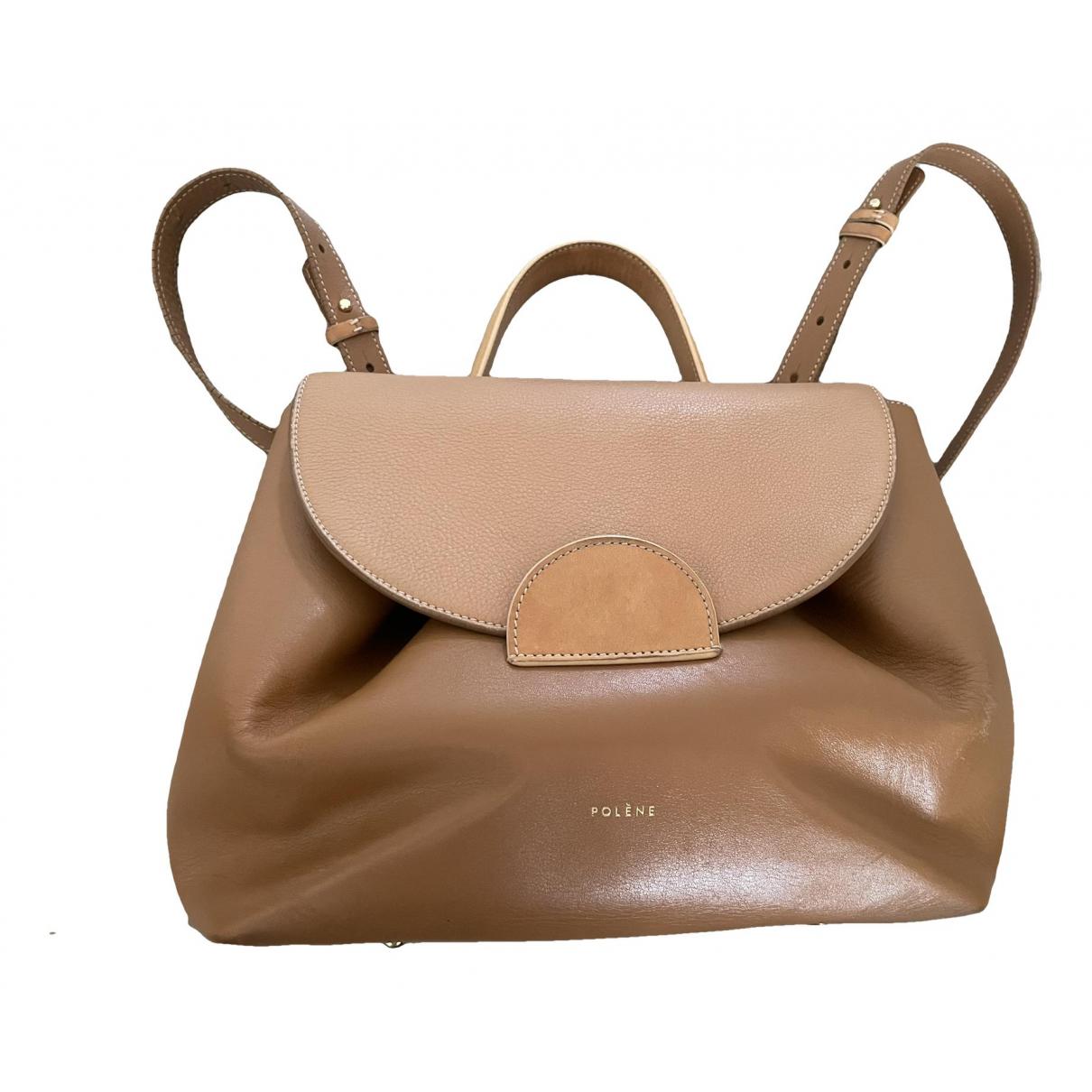 Numéro un leather handbag Polene Green in Leather - 31790545