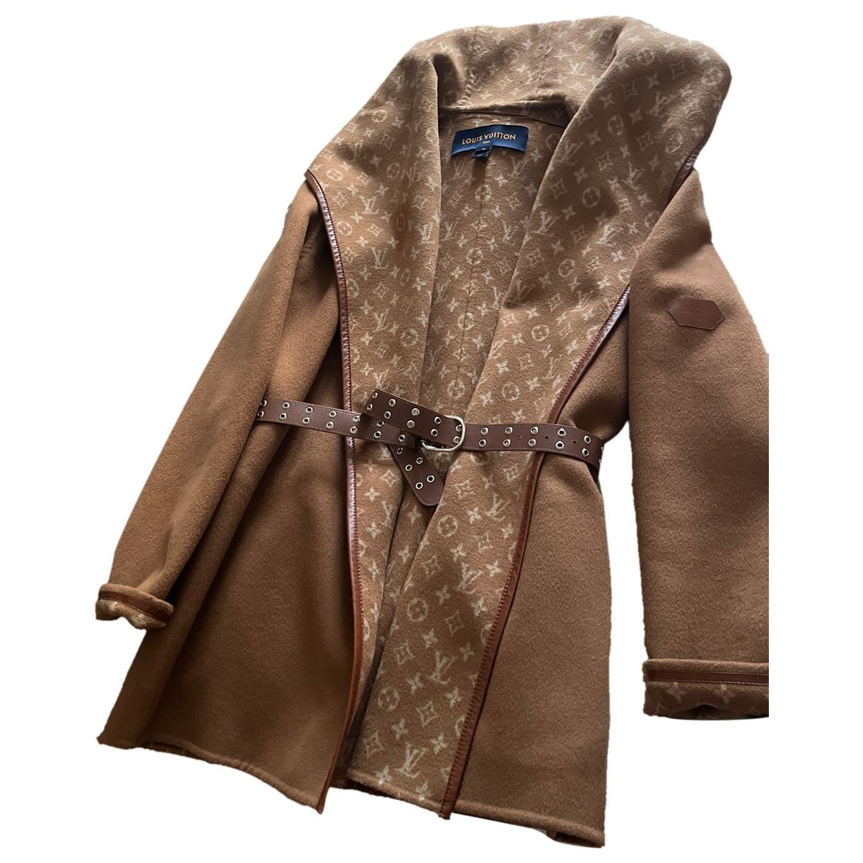 Wool short vest Louis Vuitton Camel size 36 FR in Wool - 37575041