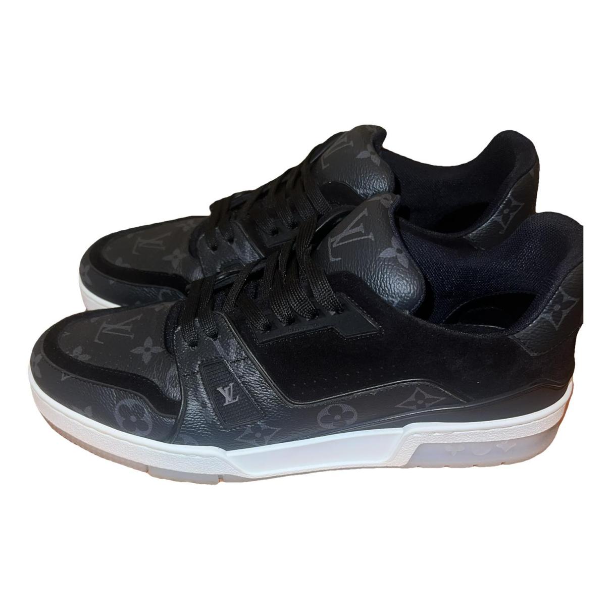 Montant lv trainer leather high trainers Louis Vuitton Grey size 41 EU in  Leather - 28853507