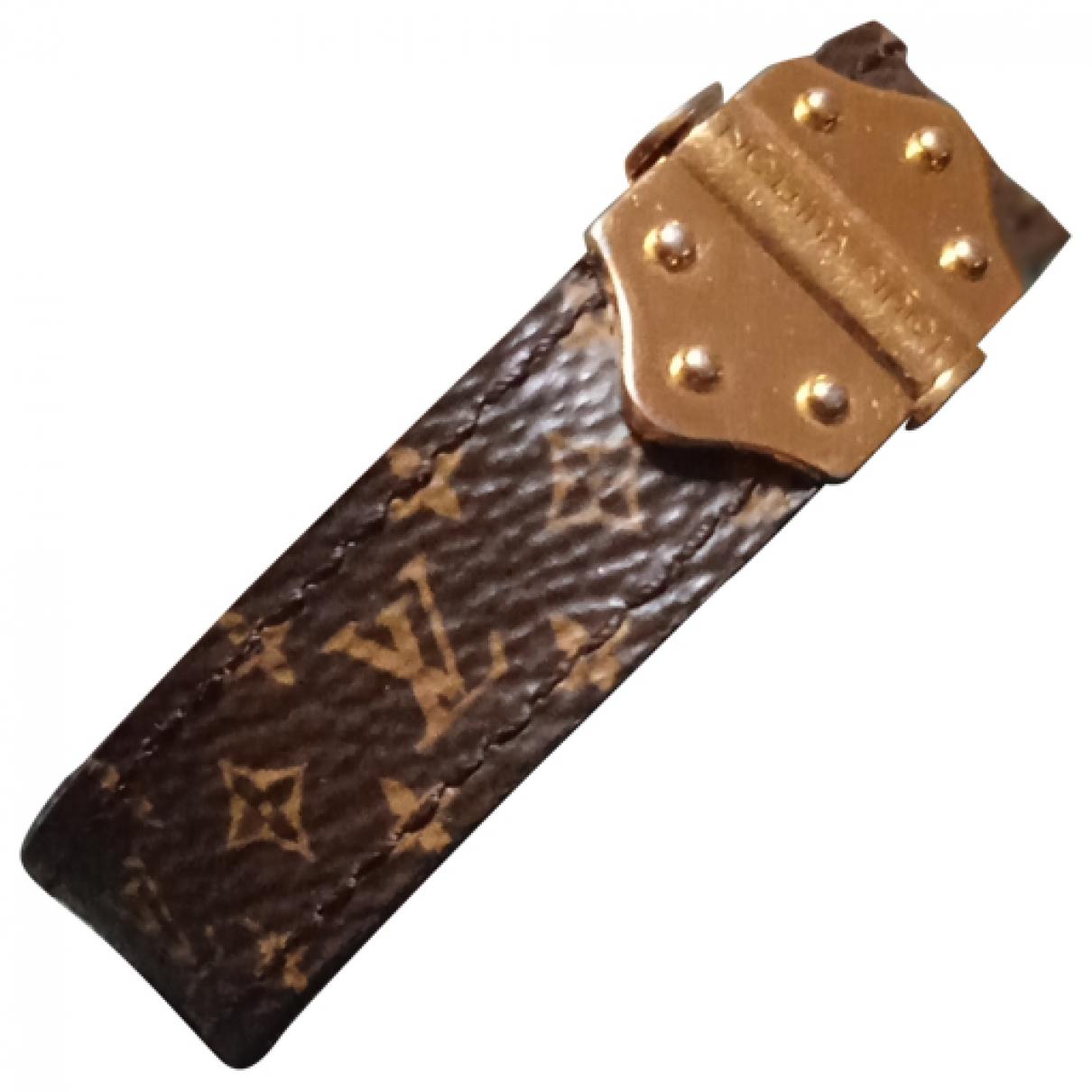 Lv confidential cloth bracelet Louis Vuitton Brown in Cloth - 35219730