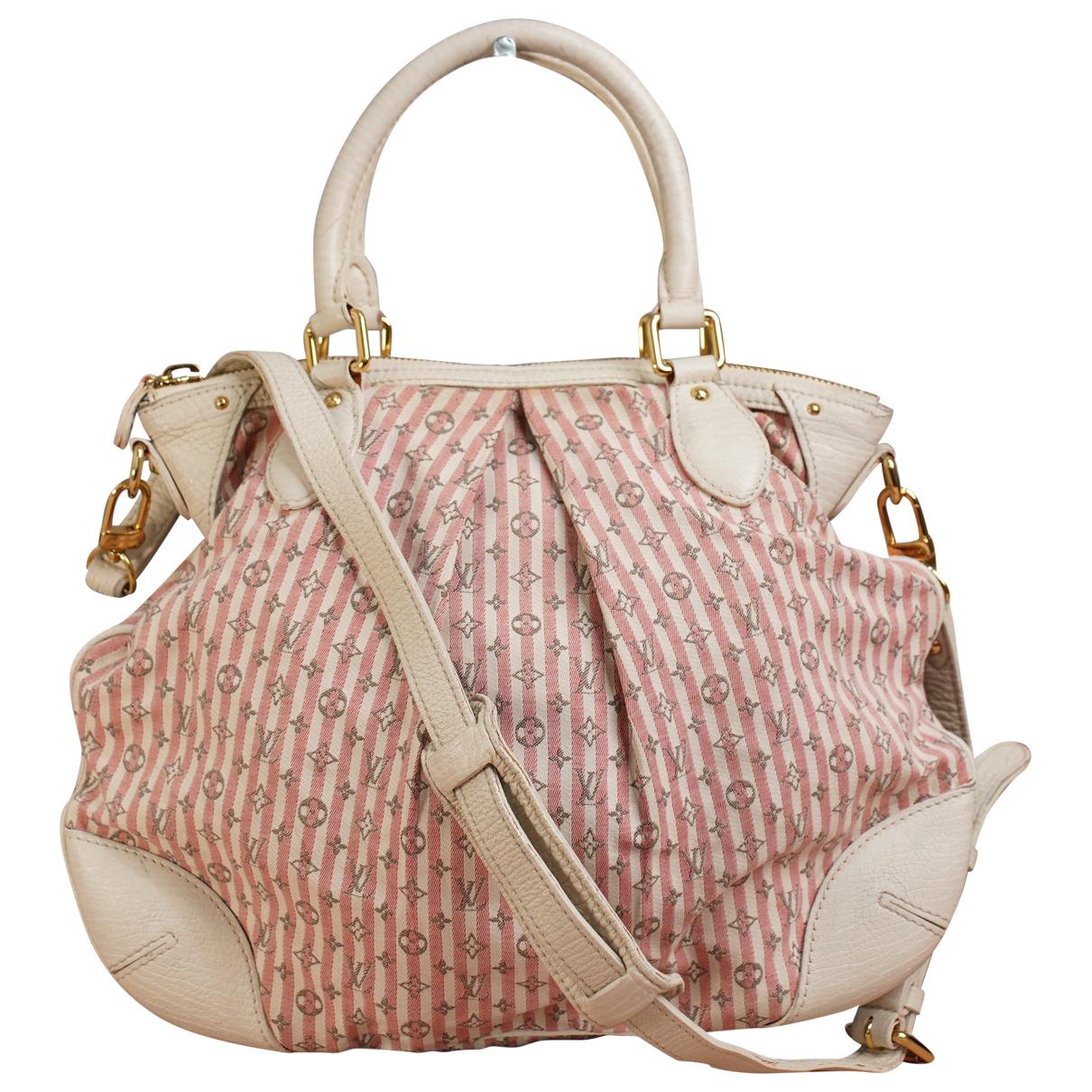 Eva cloth handbag Louis Vuitton Pink in Cloth - 37668264