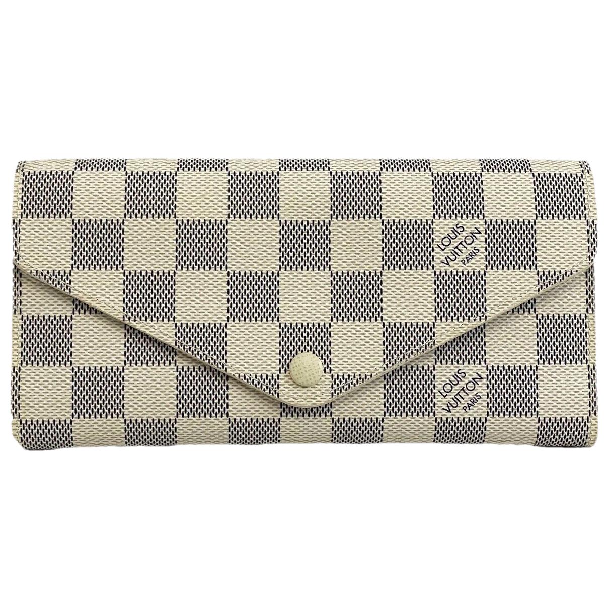 Emilie cloth wallet Louis Vuitton Beige in Cloth - 23673939