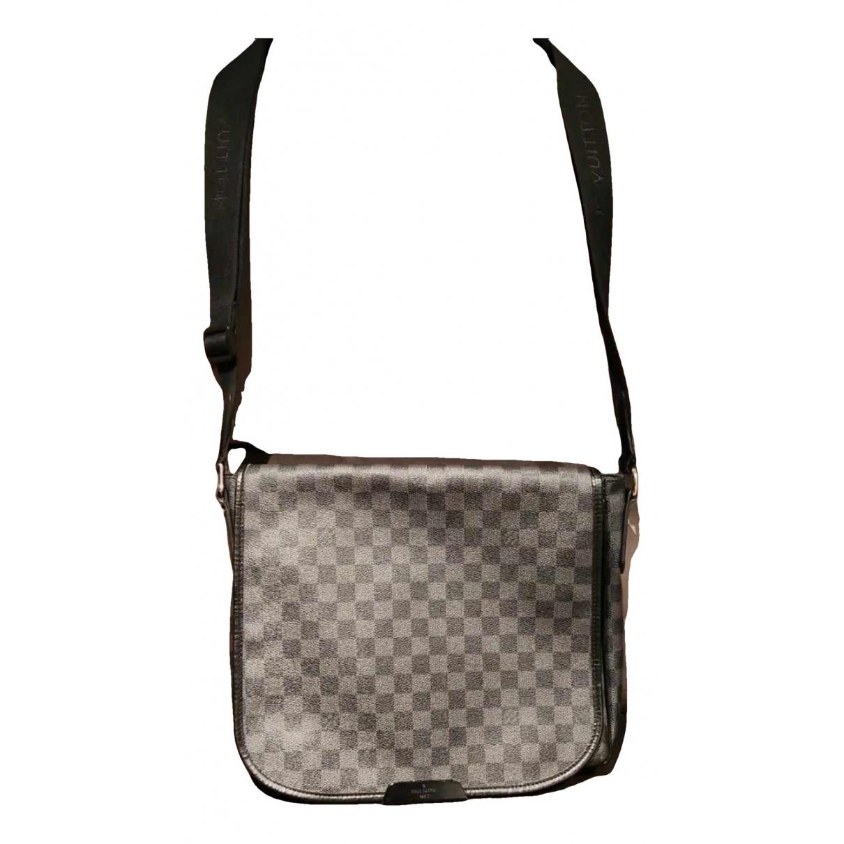 Avenue sling leather travel bag Louis Vuitton Grey in Leather - 35332792