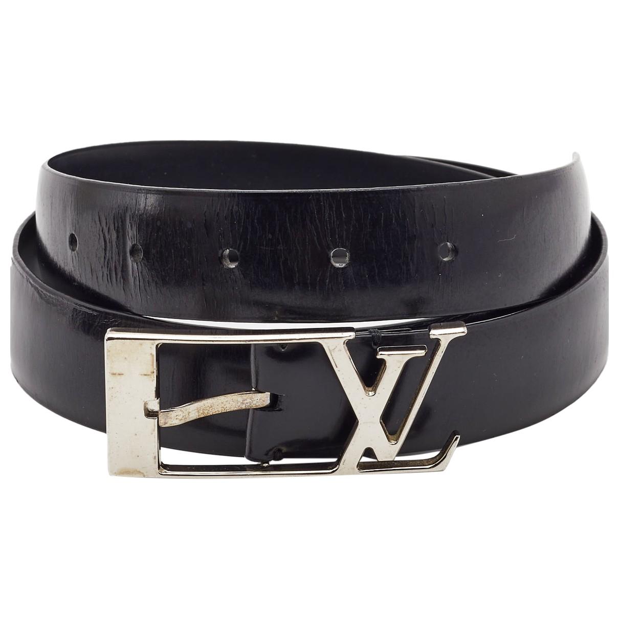 Shape leather belt Louis Vuitton Metallic size 90 cm in Leather