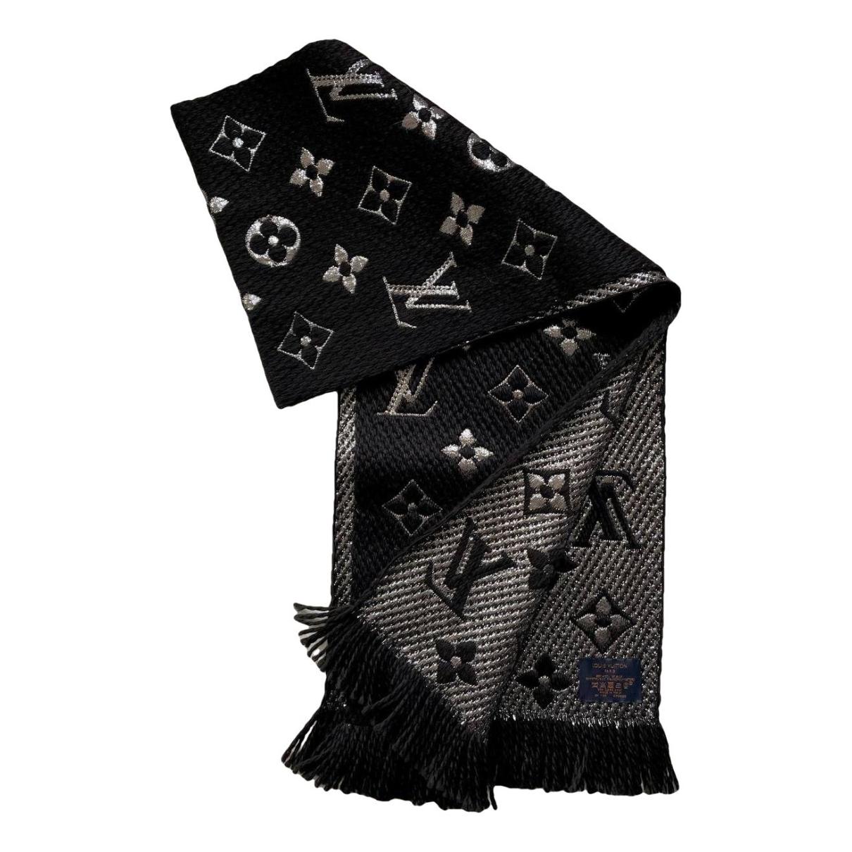 Logomania wool scarf Louis Vuitton Grey in Wool - 33449498