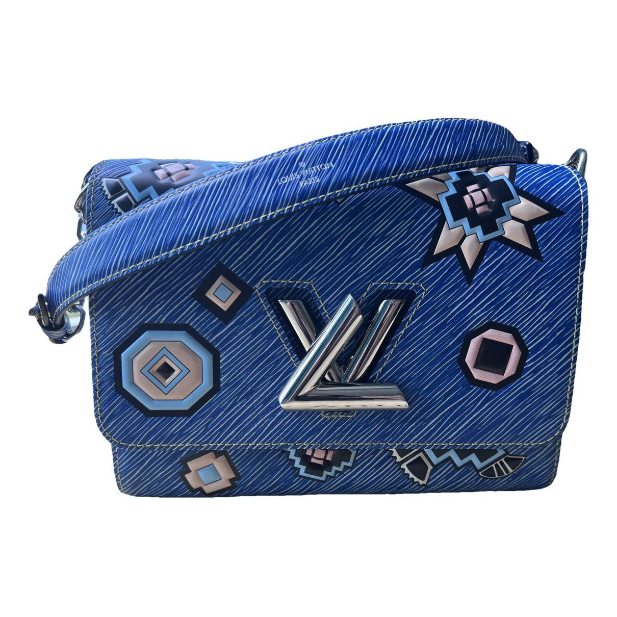 Twist leather crossbody bag Louis Vuitton Blue in Leather - 25688252