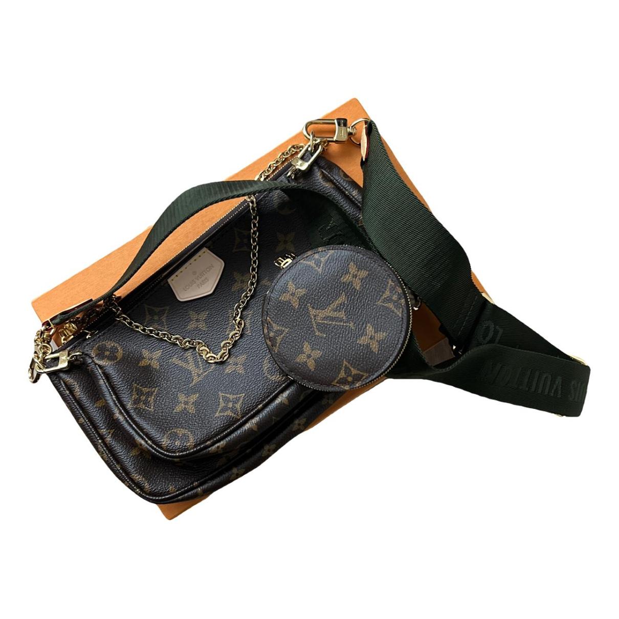 Louis Vuitton passy new chain bag New Brown Cloth ref.262290