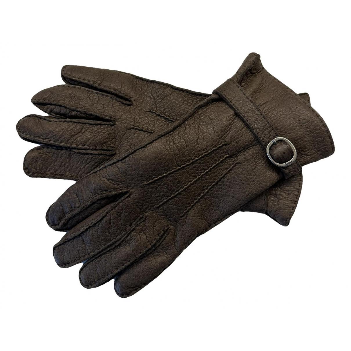 Gloves Louis Vuitton Black size 8.5-9 Inches in Polyester - 37821302