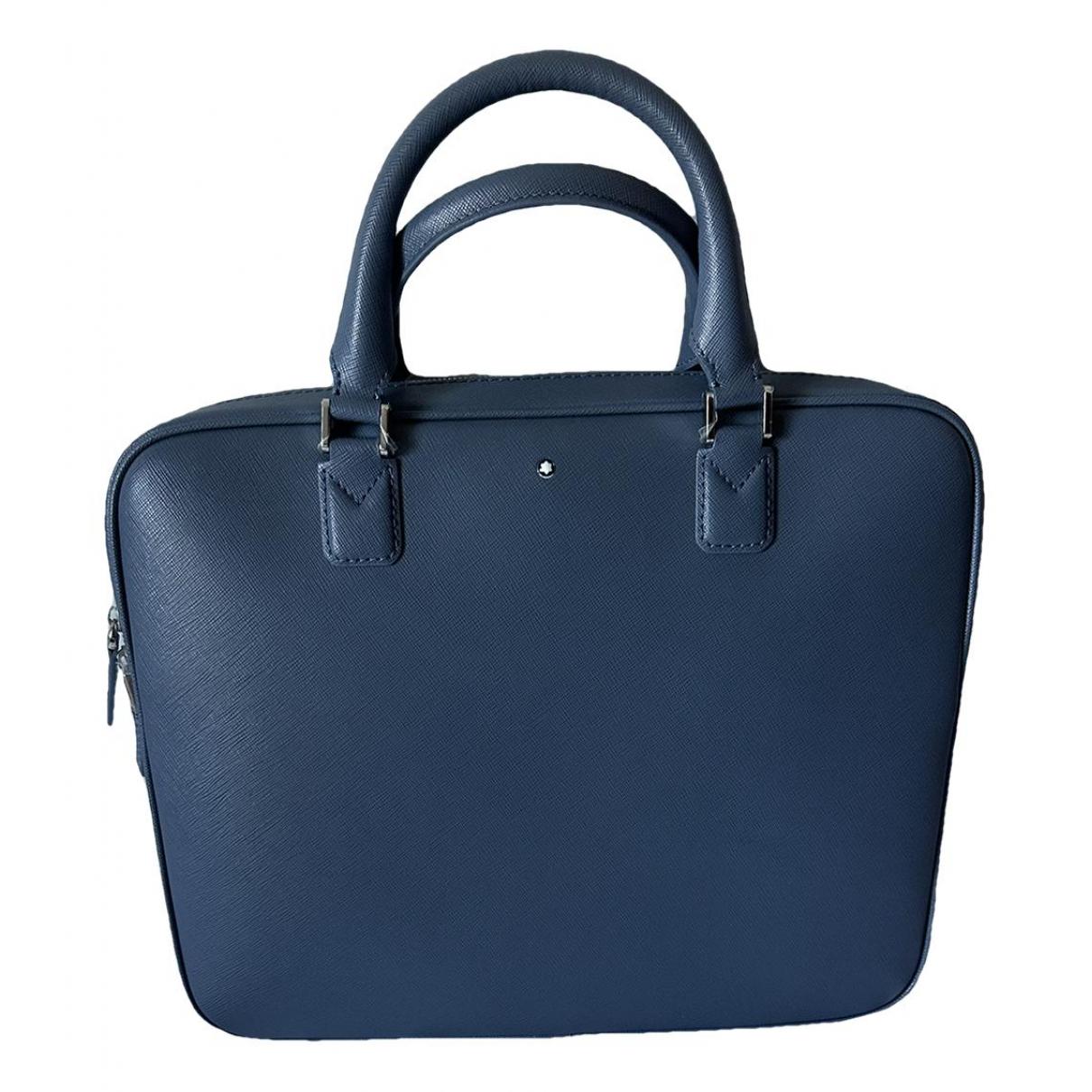 Leather weekend bag Goyard Blue in Leather - 35088487