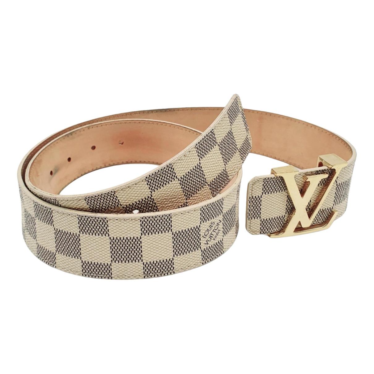 Cloth belt Louis Vuitton White size Not specified International in