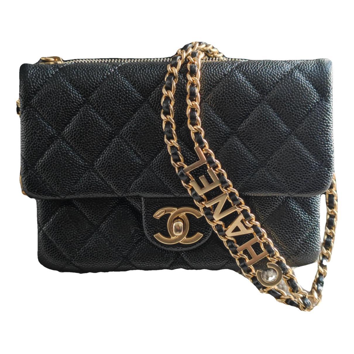 Wallet on chain crossbody bag Chanel Blue in Denim - Jeans - 34053150