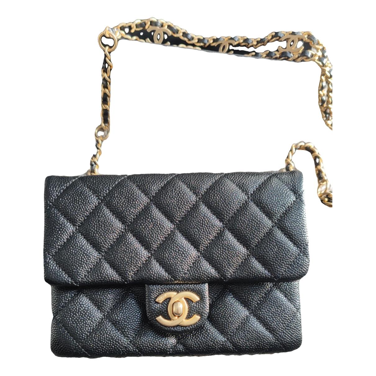 Wallet on chain timeless/classique leather crossbody bag Chanel Black in  Leather - 25273487