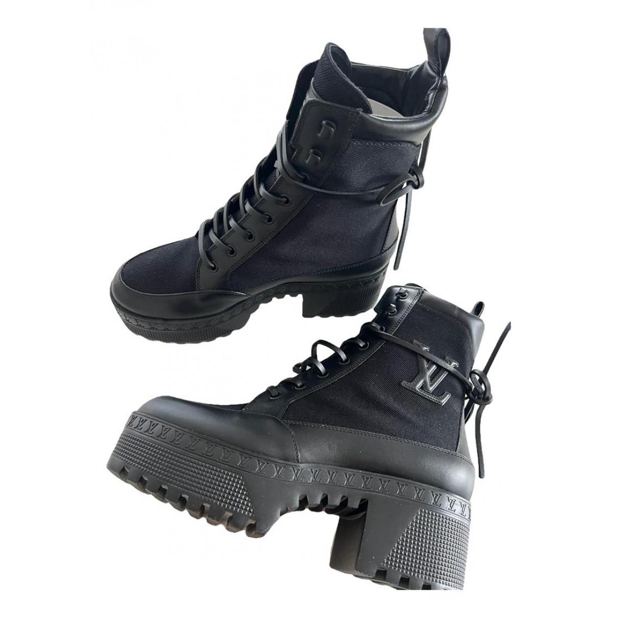Louis Vuitton - Laureate Platform Desert Boots - Black - Women - Size: 39.0 - Luxury