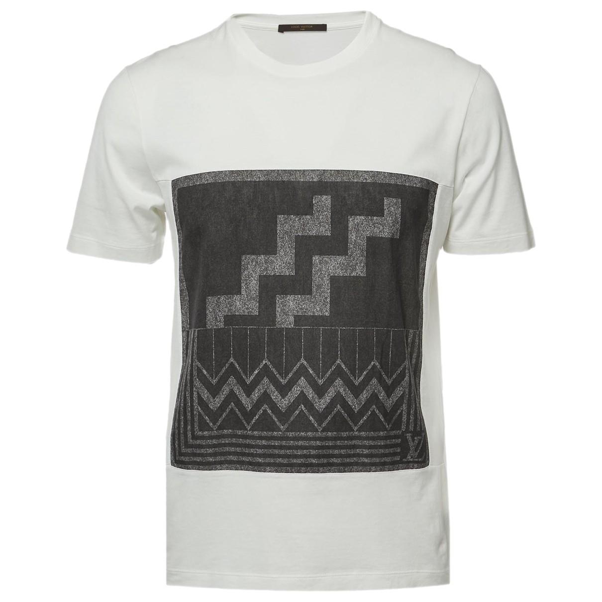 T-shirt Louis Vuitton White size M International in Cotton - 35584773