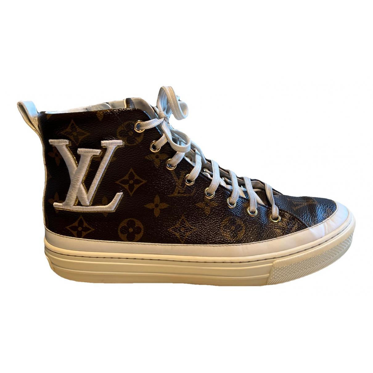 Stellar leather trainers Louis Vuitton Brown size 38 EU in Leather -  25776854
