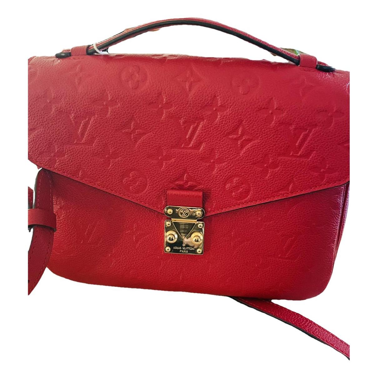 Astrid leather tote Louis Vuitton Red in Leather - 24074769