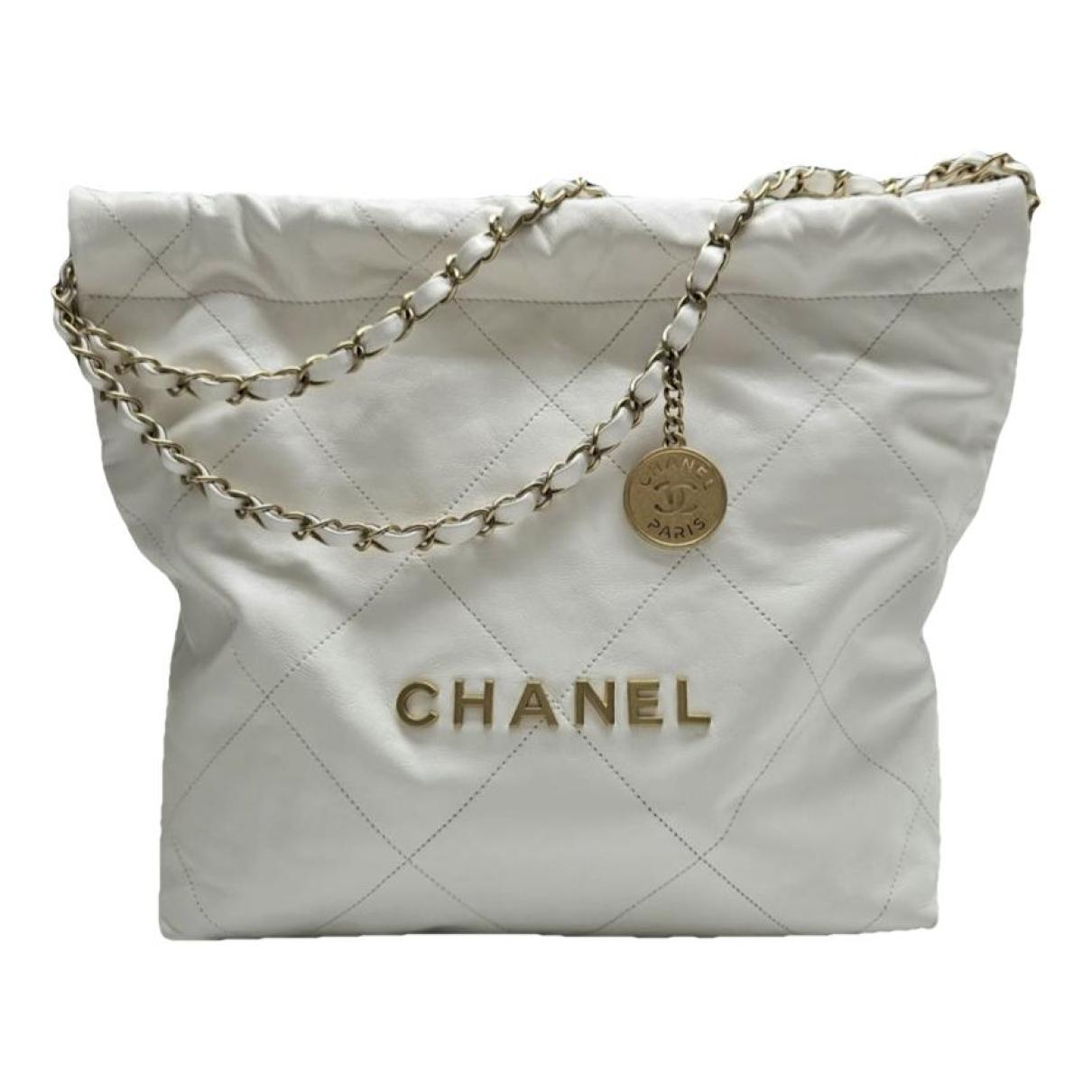 Chanel Flap Bag Mixed Media Patchwork Small White 376652