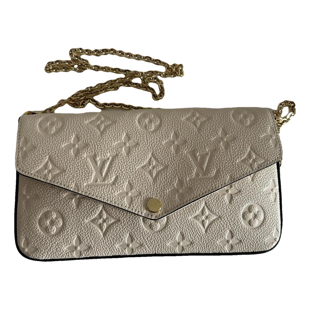 Félicie leather crossbody bag Louis Vuitton Grey in Leather - 22927134