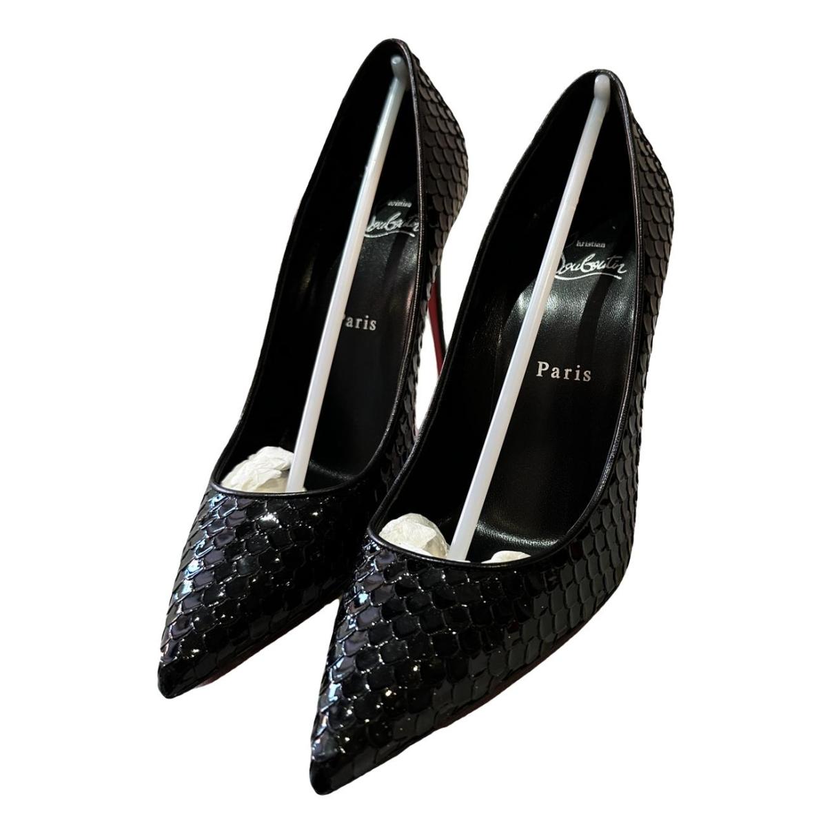 Chérie patent leather heels Louis Vuitton Black size 38 EU in Patent  leather - 31629673