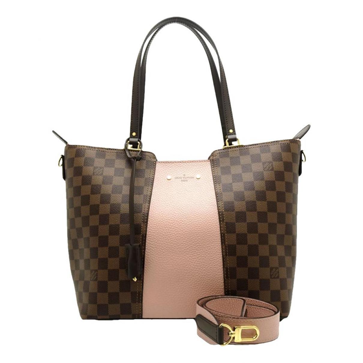 Jersey leather handbag Louis Vuitton Brown in Leather - 37773892