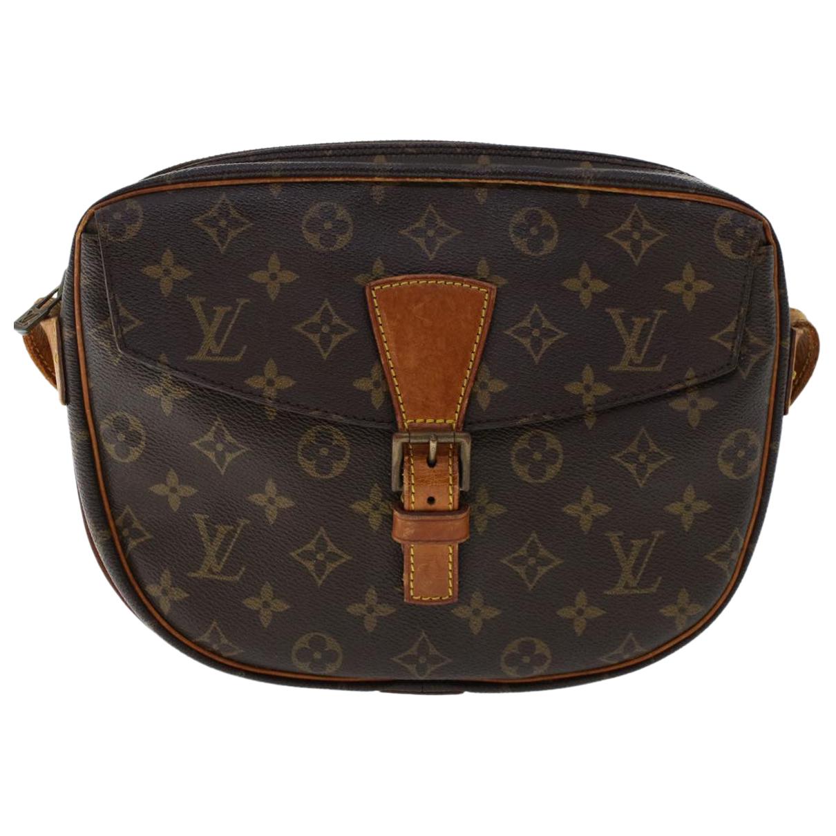 Coated Canvas Louis Vuitton Jeune Fille PM Brown Leather ref