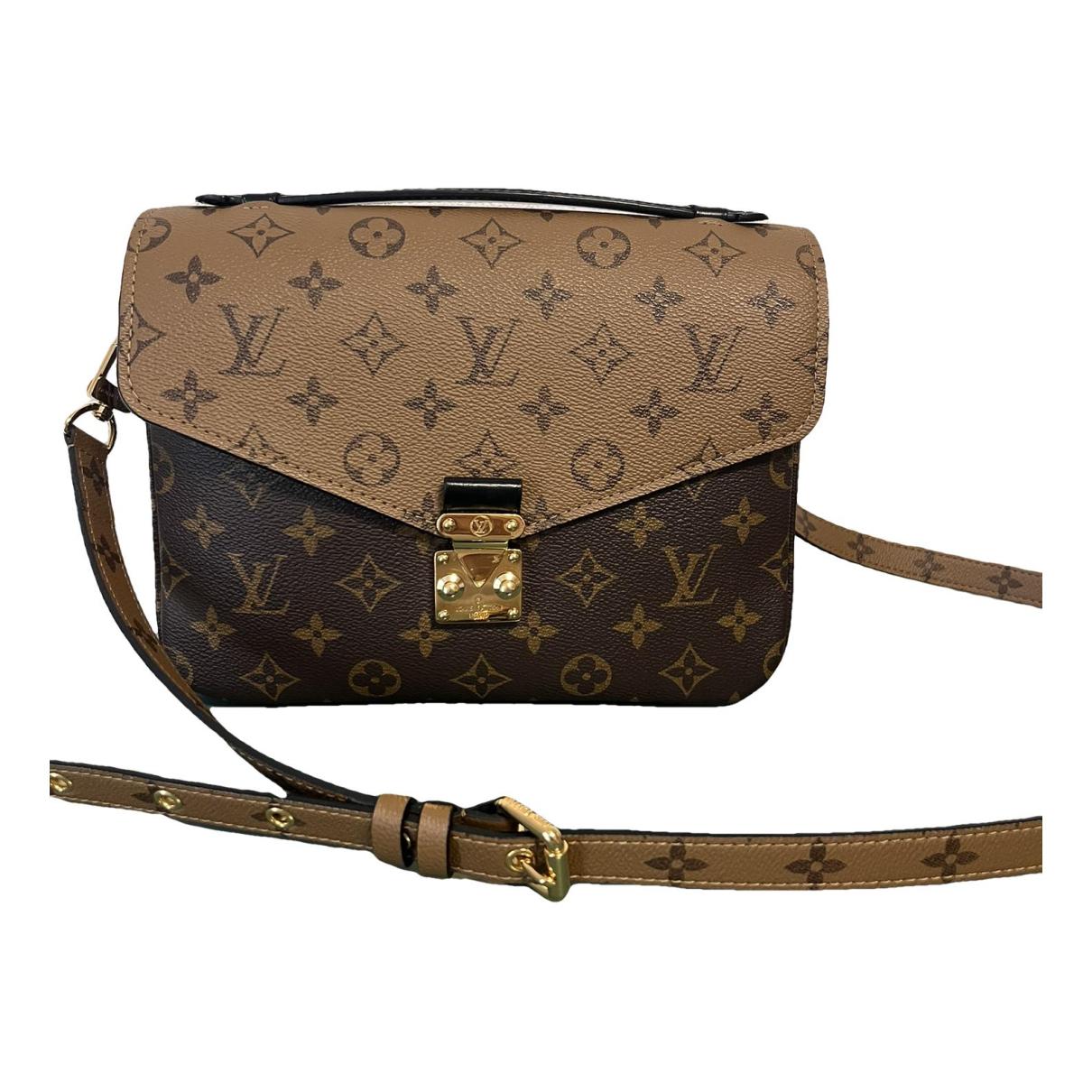 Noé linen handbag Louis Vuitton Brown in Linen - 38085562