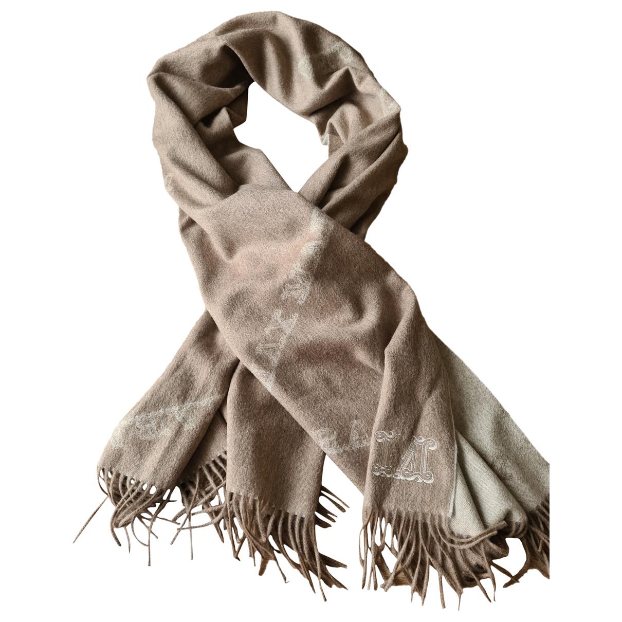 Logomania wool scarf Louis Vuitton Grey in Wool - 31732291