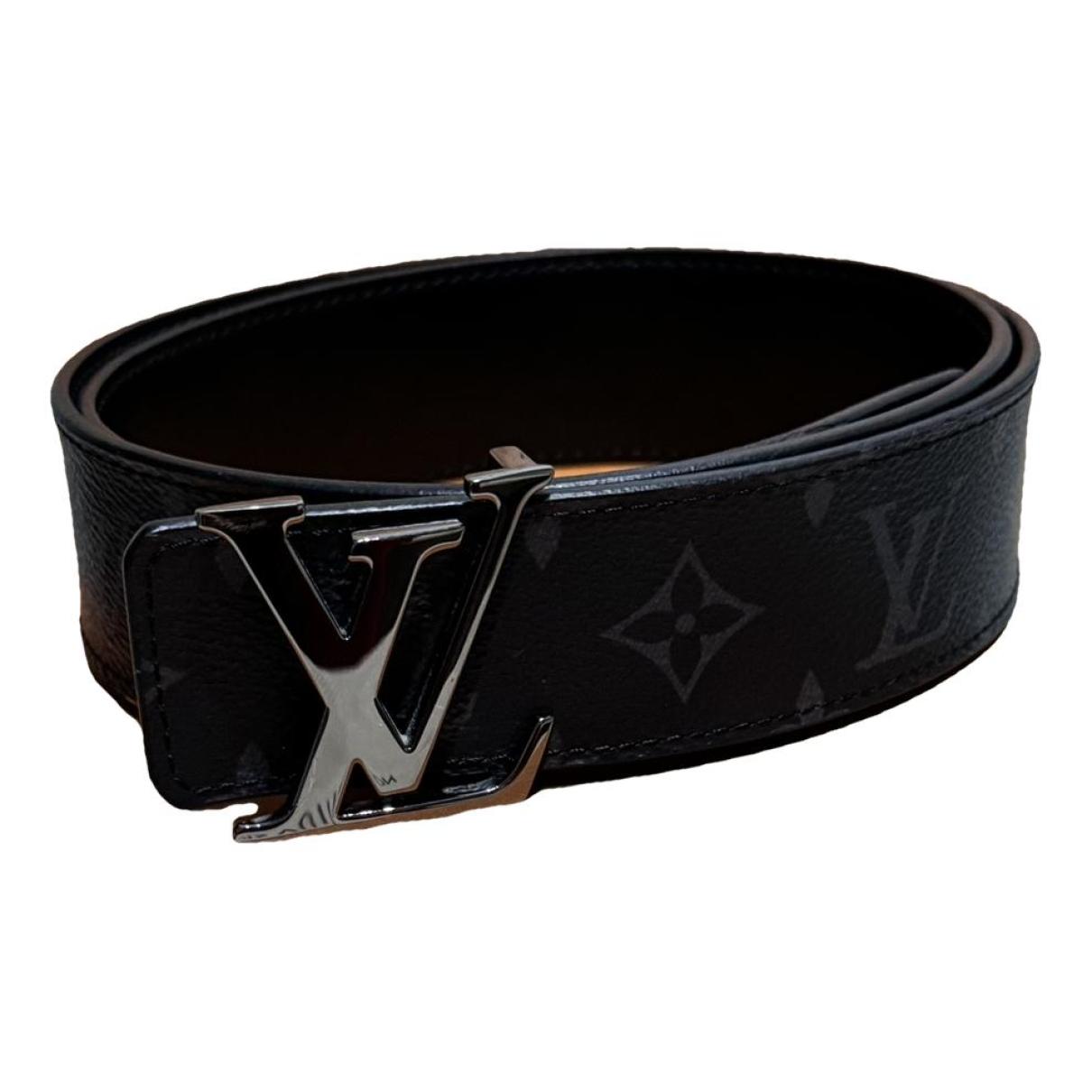 Initiales leather belt Louis Vuitton Brown size 85 cm in Leather - 33853896