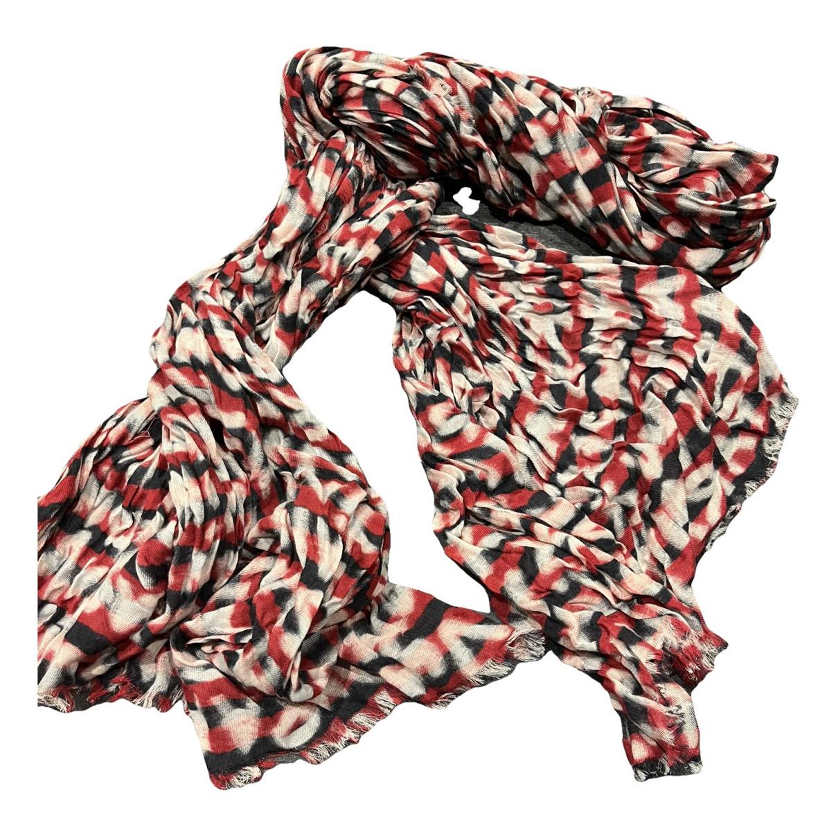 Louis Vuitton red monogram shawl Silk Wool ref.217301 - Joli Closet