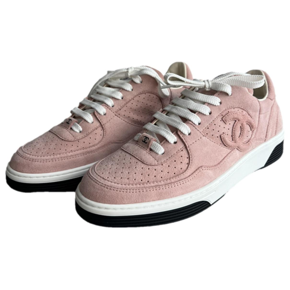 Trainers Chanel Pink size 38.5 IT in Suede - 36616921