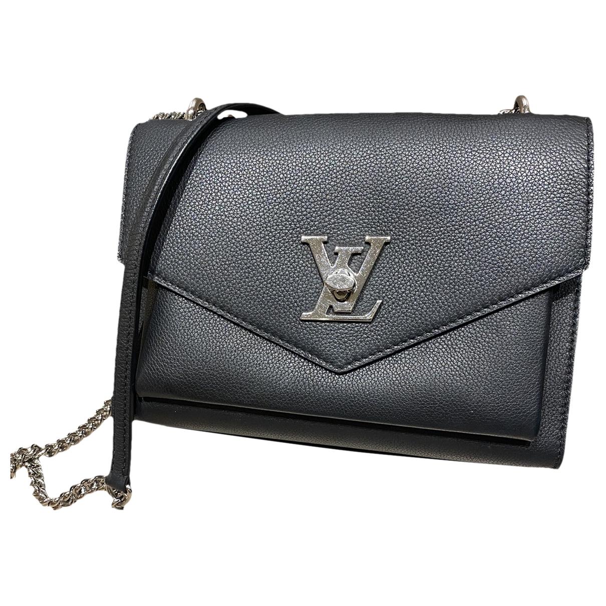 Louis Vuitton - Authenticated Mylockme Handbag - Leather Black Plain for Women, Very Good Condition