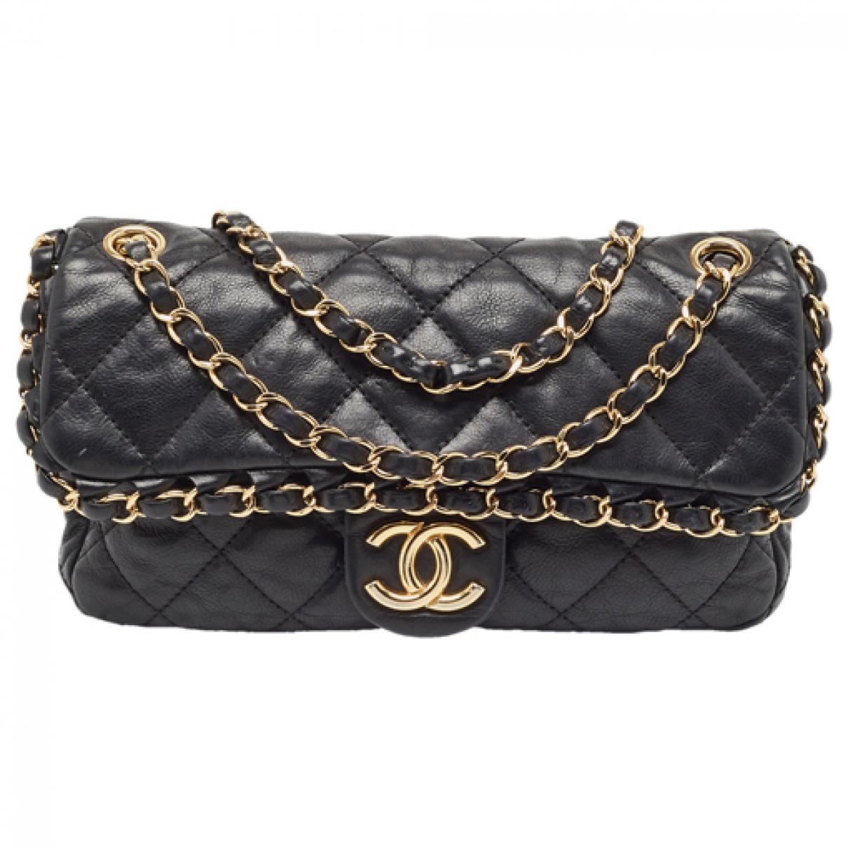 Timeless/classique cloth handbag Chanel Blue in Cloth - 31661846