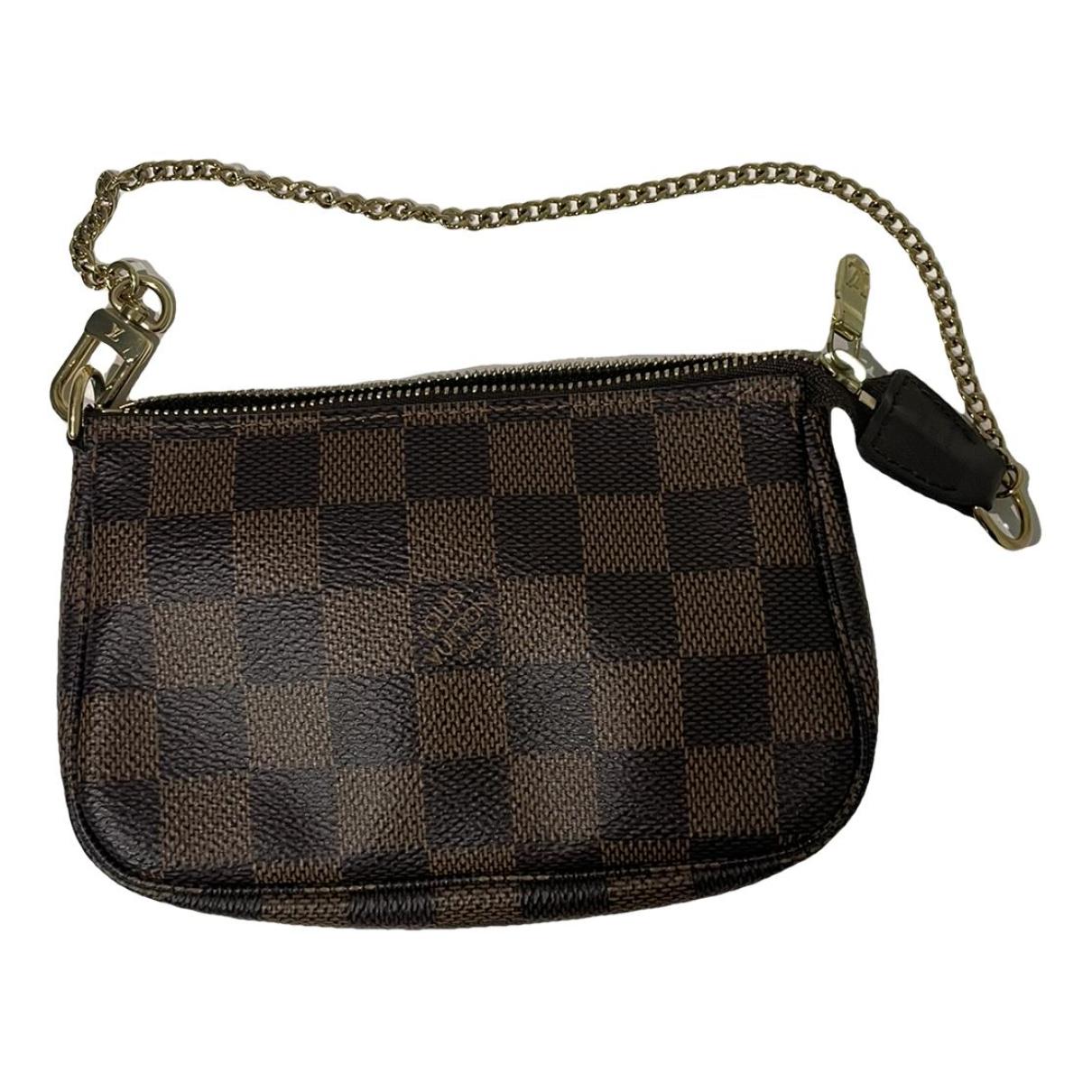 Pochette accessoire handbag Louis Vuitton Brown in Polyamide - 38225779